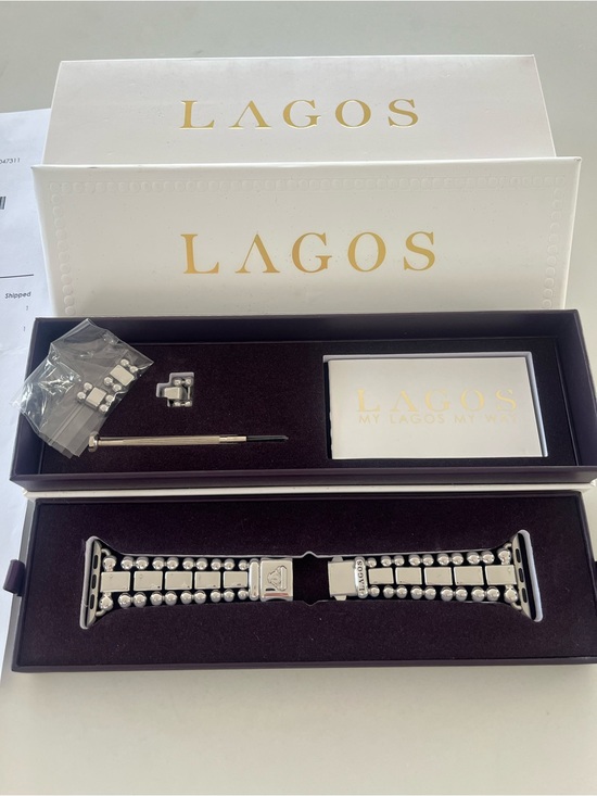 LAGOS Accessories - LAGOS Smart Caviar Stainless Steel Apple Watch Band Bracelet 38mm Sz 7 Like New
